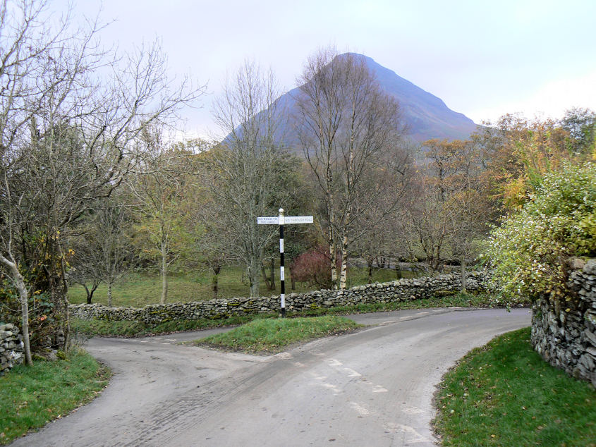 Wainwright's negative signpost Wainwright's negative signpost